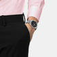 Visodate Men Automatic Black Dial Analog Stainless Steel Watch T1574071105100