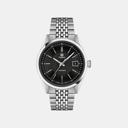 Visodate Men Automatic Black Dial Analog Stainless Steel Watch T1574071105100