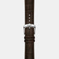 Visodate Men Automatic Silver Dial Analog Leather Watch T1574071603100