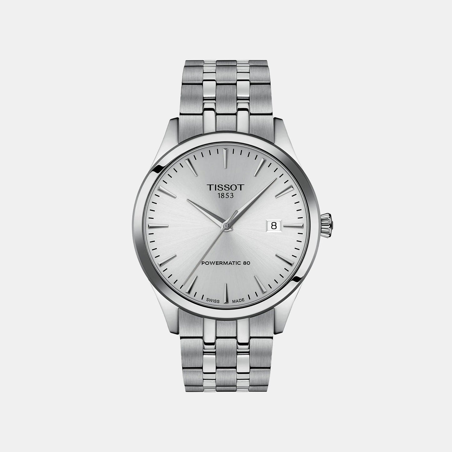 Classic Dream Men Automatic Silver Dial Analog Stainless Steel Watch T1584071103100
