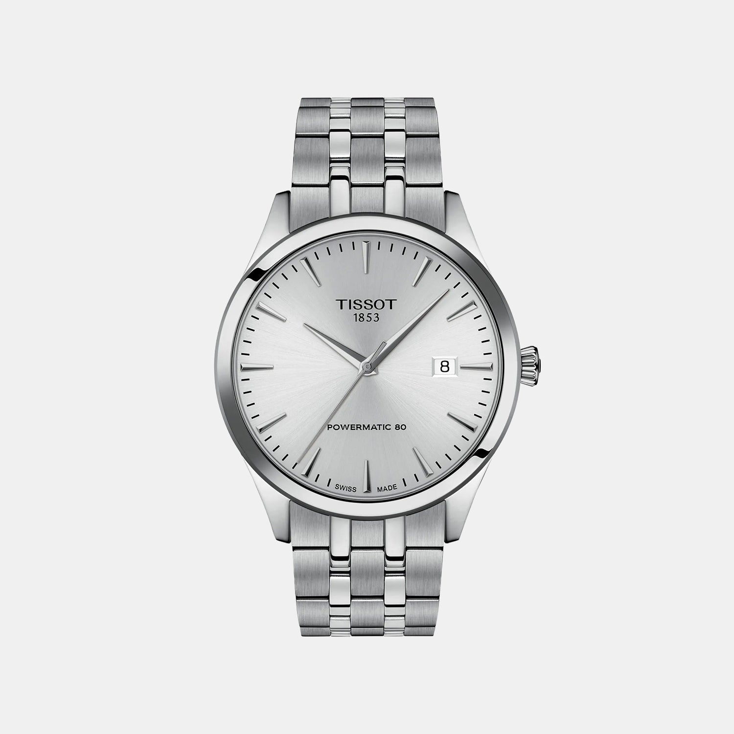 Classic Dream Men Automatic Silver Dial Analog Stainless Steel Watch T1584071103100