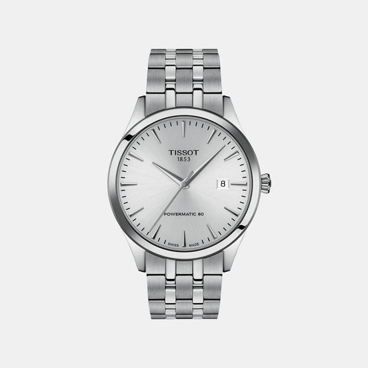 Classic Dream Men Automatic Silver Dial Analog Stainless Steel Watch T1584071103100