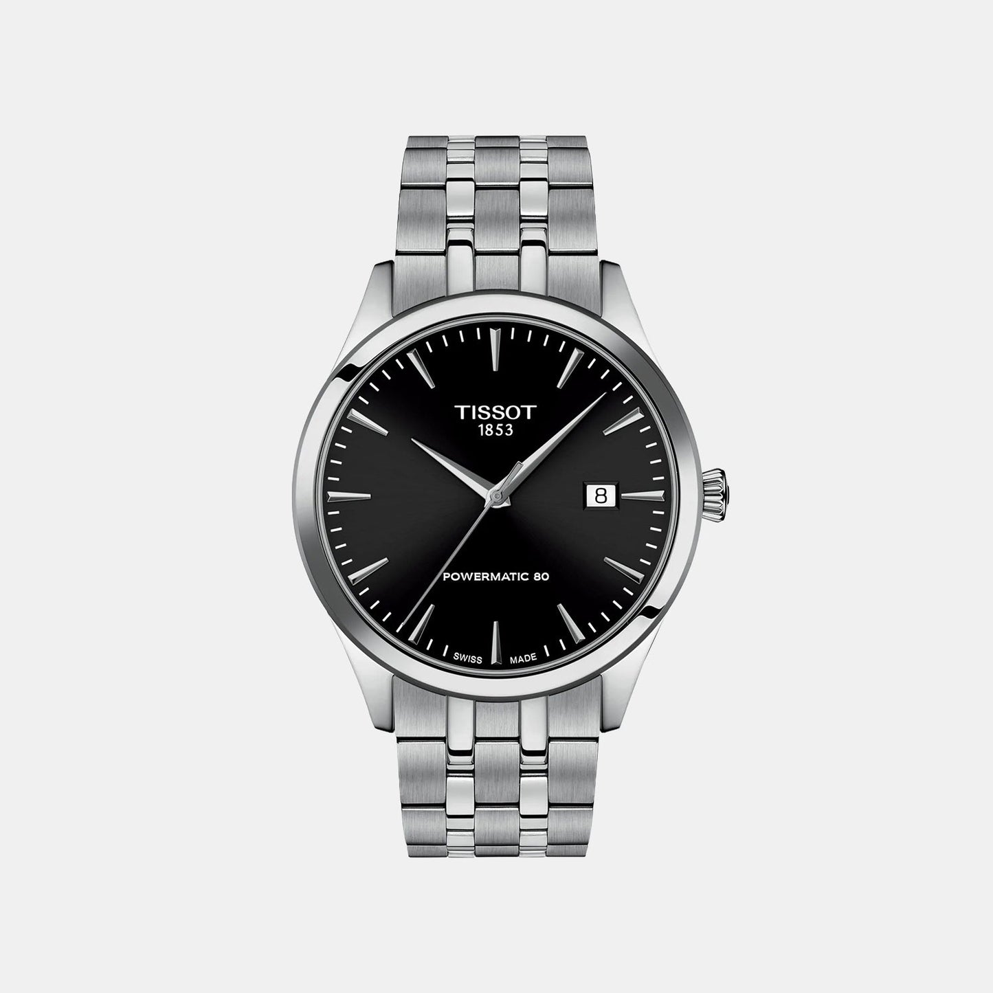 Classic Dream Men Automatic Black Dial Analog Stainless Steel Watch T1584071105100