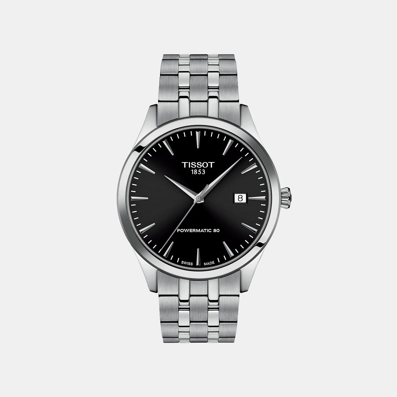 Classic Dream Men Automatic Black Dial Analog Stainless Steel Watch T1584071105100