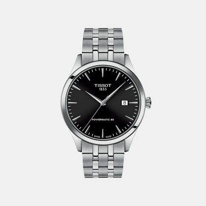 Classic Dream Men Automatic Black Dial Analog Stainless Steel Watch T1584071105100