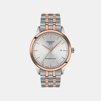 Classic Dream Men Automatic Silver Dial Analog Stainless Steel Watch T1584072203101