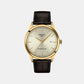 Classic Dream Men Automatic Ivory Dial Analog Leather Watch T1584073626100
