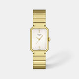 Classic Contemporary Women Quartz Gold Dial Analog Stainless Steel Watch T1601103311300