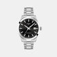 Gentlemen 38mm Men Automatic Black Dial Analog Stainless Steel Watch T1658071105100
