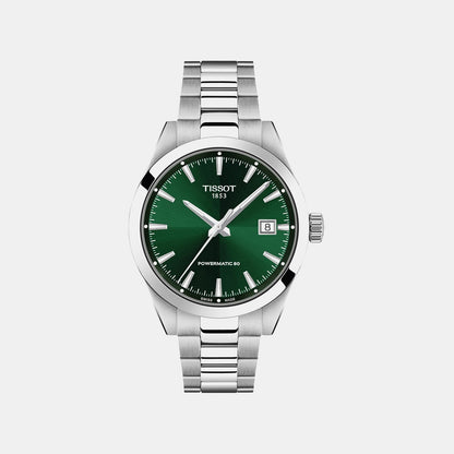 Gentleman 38mm Men Automatic Green Dial Analog Stainless Steel Watch T1658071109100