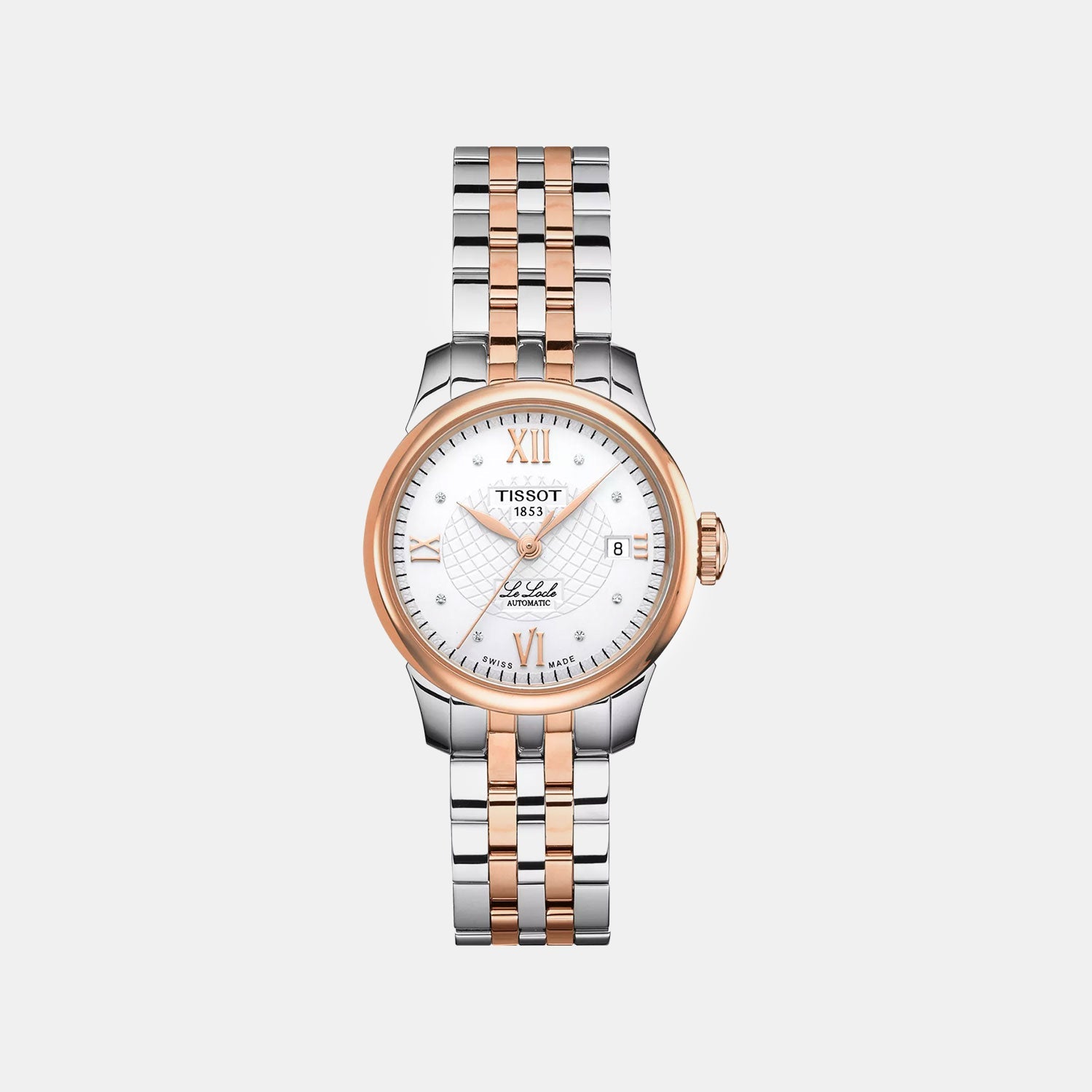 Le Locle Women Automatic Silver Dial Analog Stainless Steel Watch T41218316