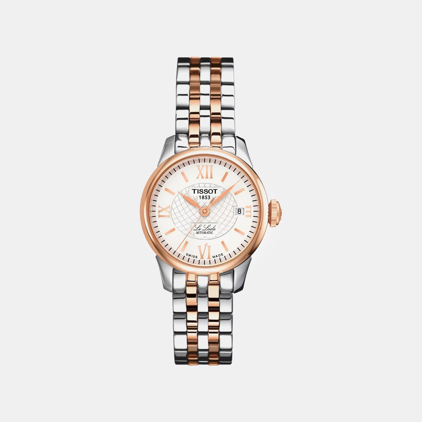 Le Locle Women Automatic Silver Dial Analog Stainless Steel Watch T41218333