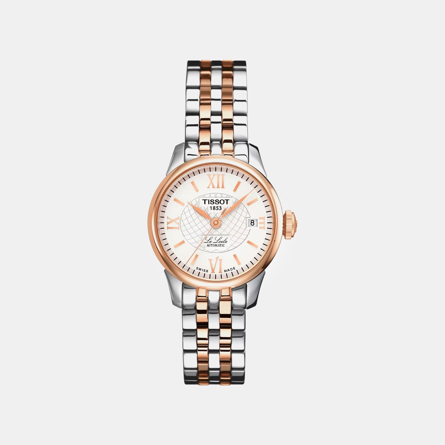 Le Locle Women Automatic Silver Dial Analog Stainless Steel Watch T41218333