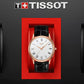 T-Gold Men Quartz Silver Dial Analog Leather Watch T9264107601300