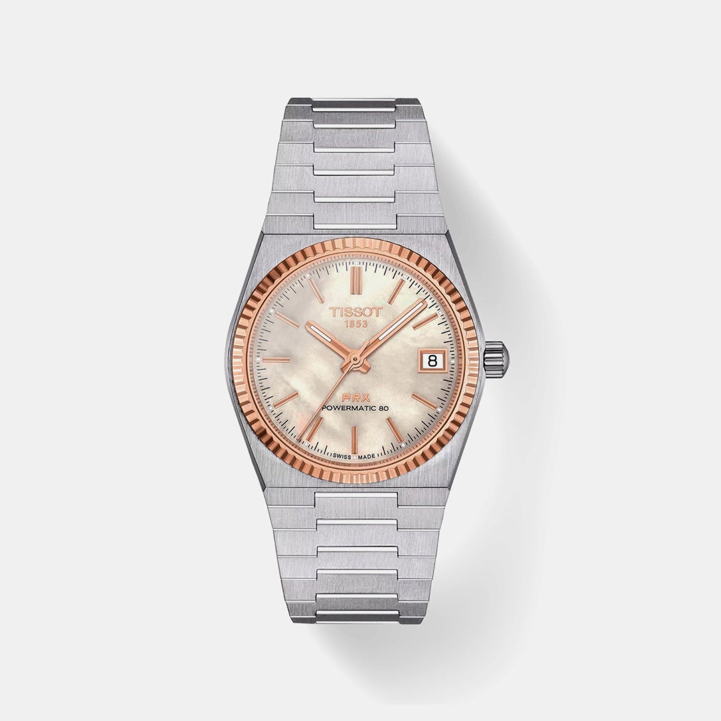 PRX Women Automatic Mother Of Pearl Dial Analog Stainless Steel Watch T9312074111100