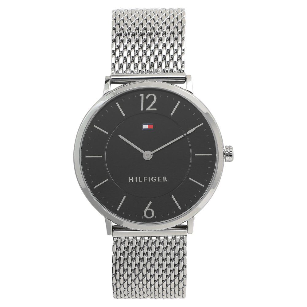 Tommy Hilfiger Quartz Analog Black Dial Stainless Steel Strap Watch for Men-NCTH1710355W