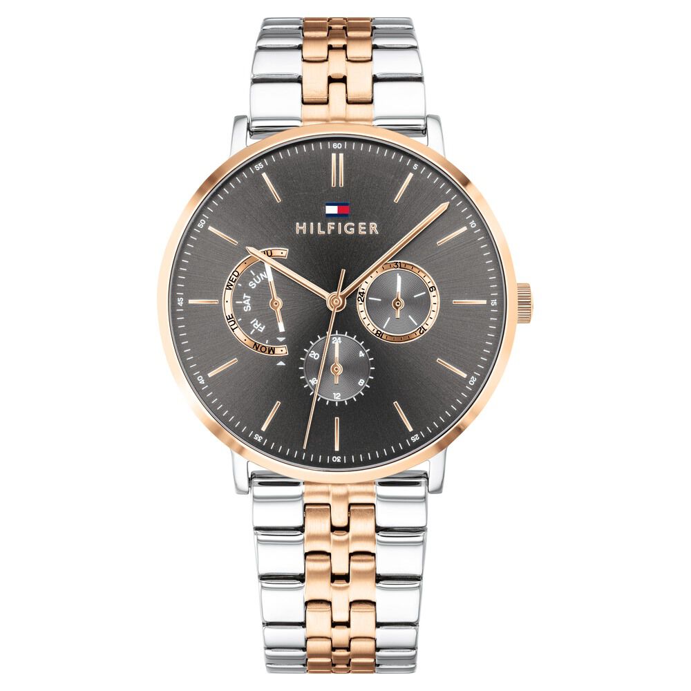 Tommy Hilfiger Quartz Analog Grey Dial Stainless Steel Strap Watch for Men-TH1710372W