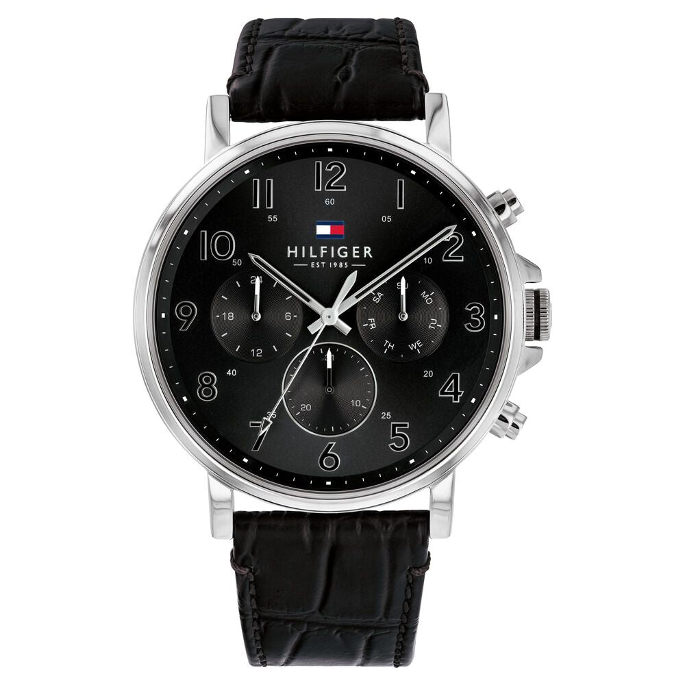 Tommy Hilfiger MultiDial Black Dial Watch for Men-NTTH1710381