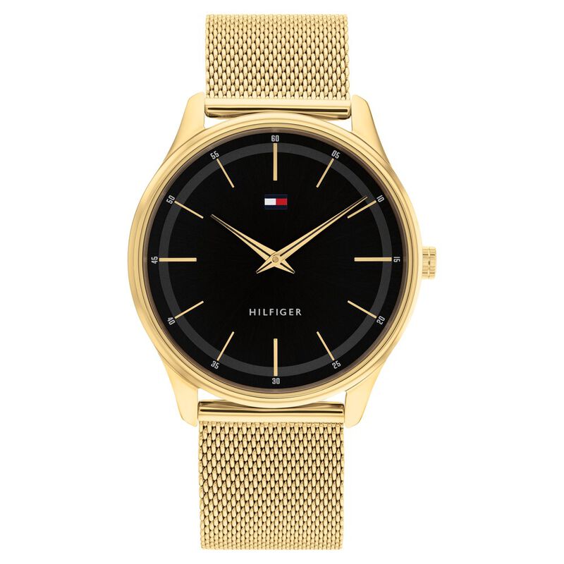 Tommy Hilfiger Men Black Dial Analog Watch
