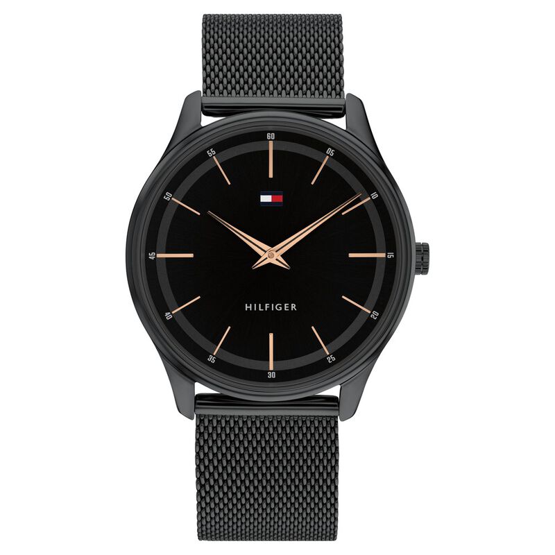 Tommy Hilfiger Men Black Dial Analog Watch