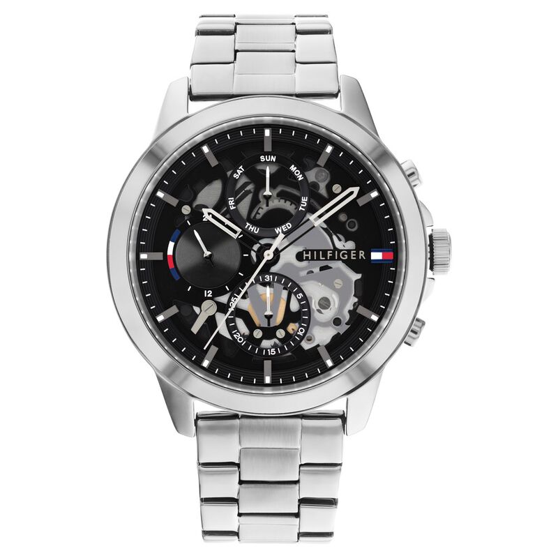 Tommy Hilfiger Men Black Dial Quartz Multifunction Watch