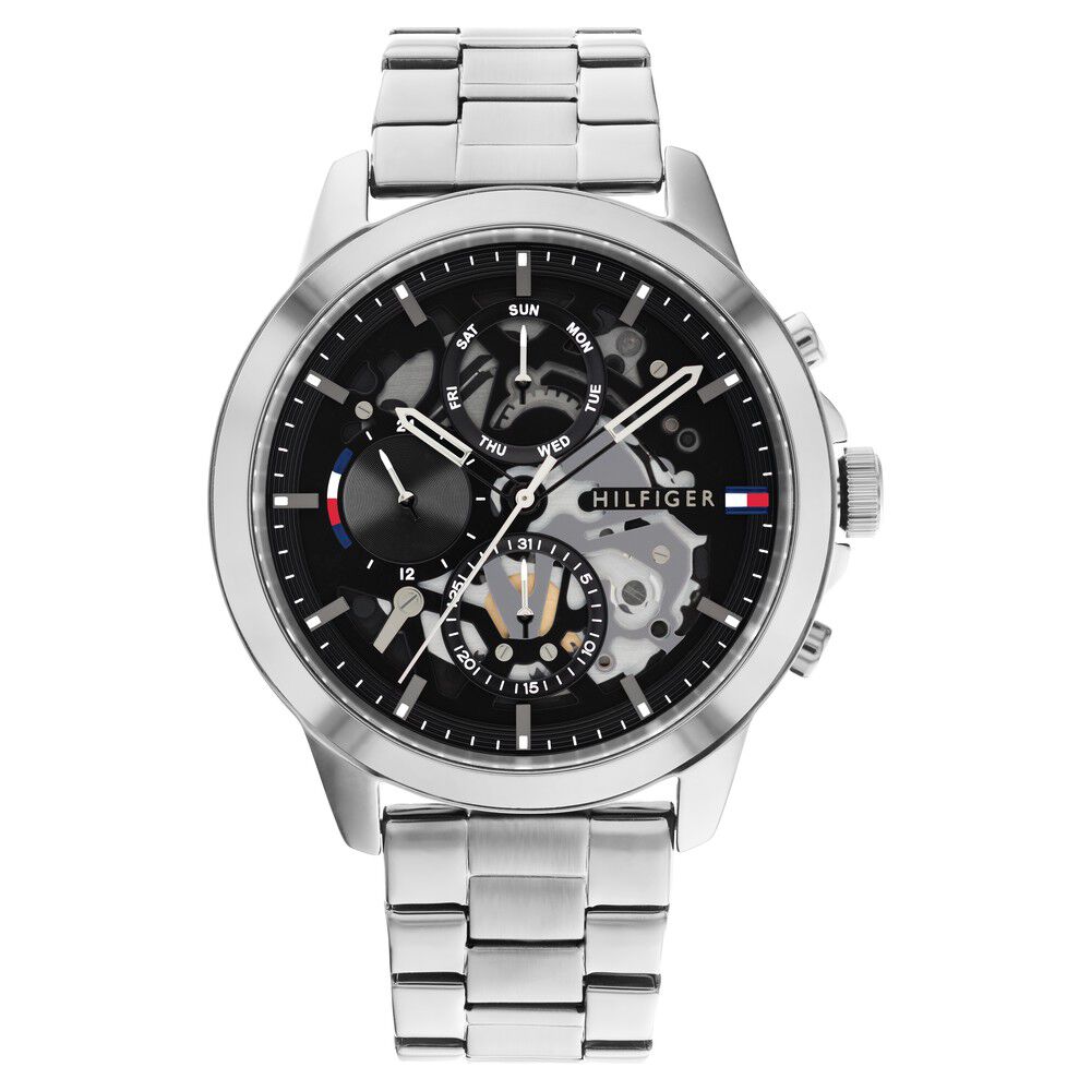 Tommy Hilfiger Men Black Dial Quartz Multifunction Watch-NTTH1710477