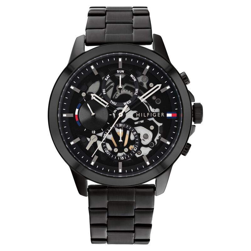 Tommy Hilfiger Men Black Dial Analog Watch