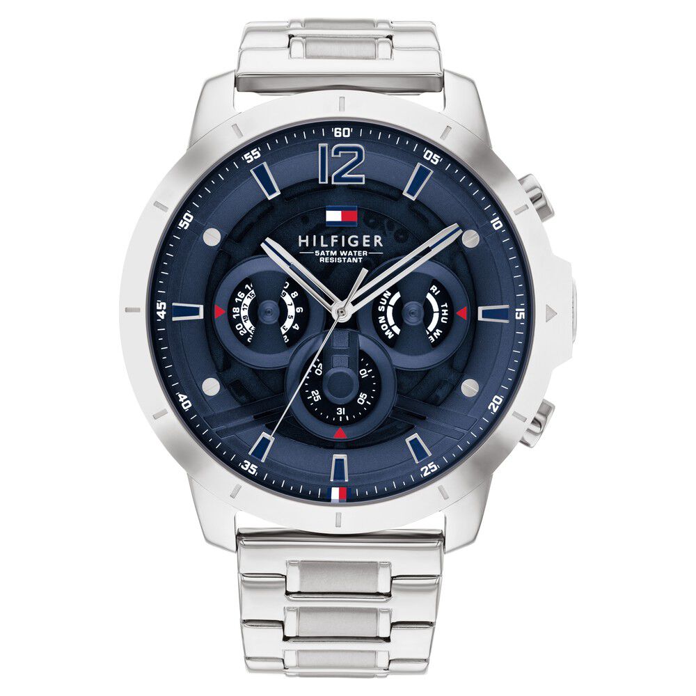 Tommy Hilfiger Quartz Multifunction Blue Dial Stainless Steel Strap Watch for Men NETH1710492