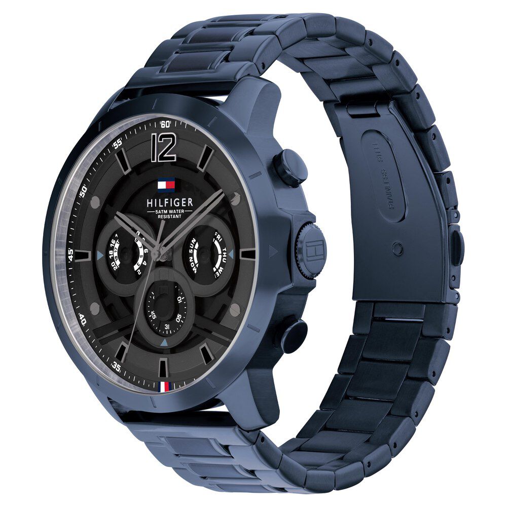 Tommy Hilfiger Quartz Multifunction Grey Dial Stainless Steel Strap Watch for Men-TH1710493