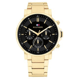 Tommy Hilfiger Quartz Multifunction Black Stainless Steel Strap for Men TH1710589