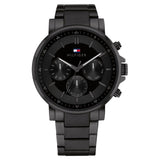 Tommy Hilfiger Quartz Multifunction Black Stainless Steel Strap for Men TH1710590