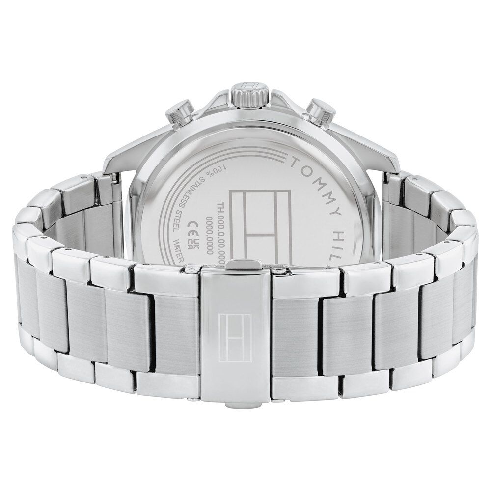 Tommy Hilfiger Multifunction Blue Dial Silver Color Stainless Steel Strap Watch For Men TH1710656