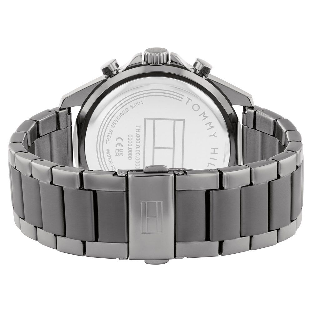 Tommy Hilfiger Multifunction Grey Dial Grey Color Stainless Steel Strap Watch For Men TH1710657