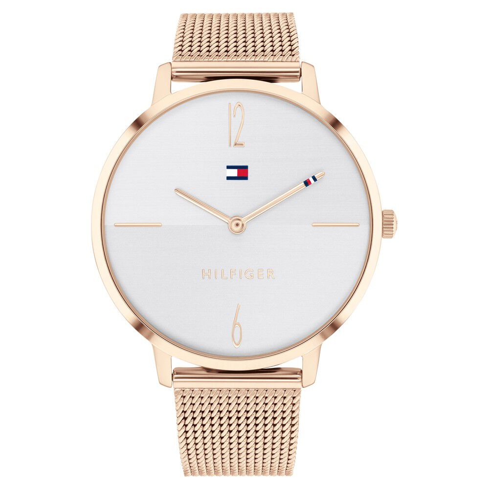 Tommy Hilfiger Quartz Analog Silver Dial Stainless Steel Strap Watch for Women NETH1782340