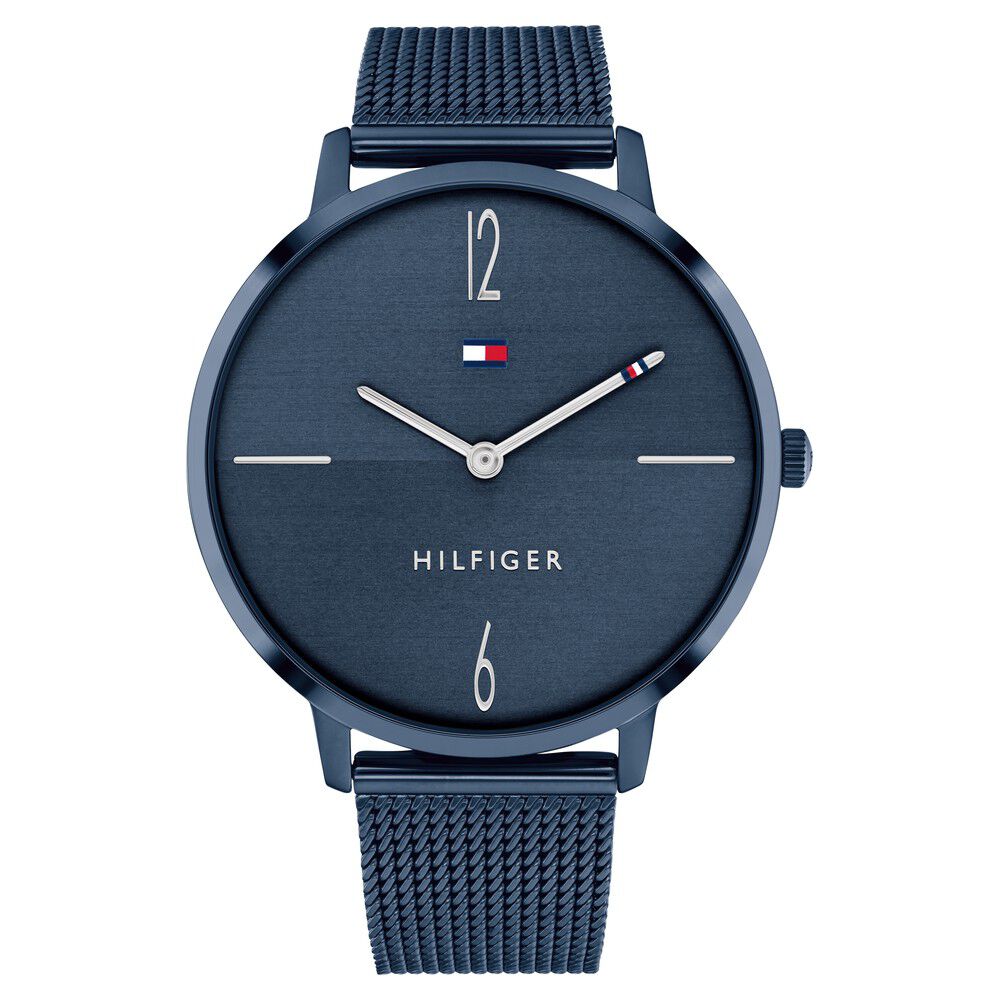 Tommy Hilfiger Quartz Analog Blue Dial Stainless Steel Strap Watch for Women NETH1782341