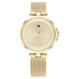 Tommy Hilfiger Quartz Analog Beige Dial Stainless Steel Strap Watch for Women NETH1782362