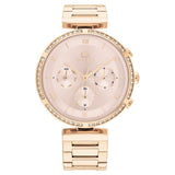 Tommy Hilfiger Quartz Multifunction Pink Dial Stainless Steel Strap Watch for Women NETH1782391