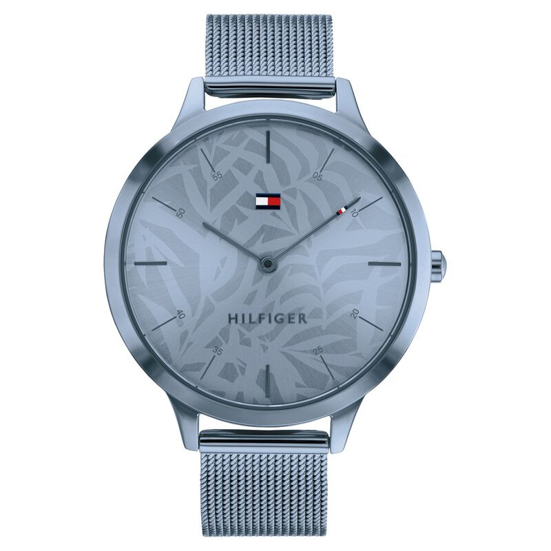 Tommy Hilfiger Quartz Analog Blue Dial Stainless Steel Strap Watch For Women