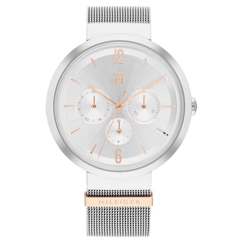 Tommy Hilfiger Quartz Analog Silver Dial Stainless Steel Strap Watch For Women
