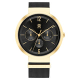 Tommy Hilfiger Quartz Analog Black Dial Stainless Steel Strap Watch For Women