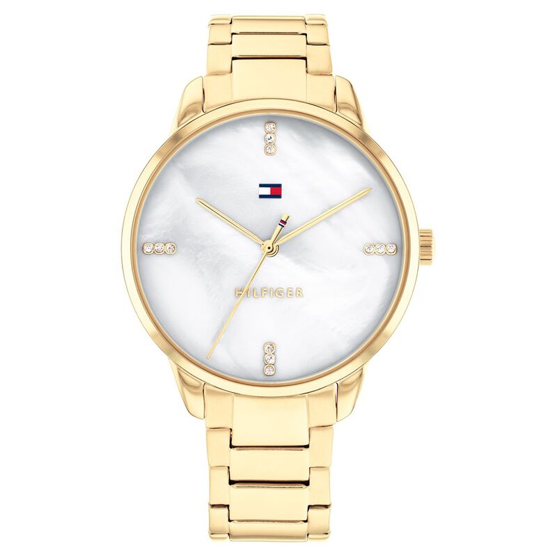 Tommy Hilfiger Quartz Analog White Dial Stainless Steel Strap Watch For Women