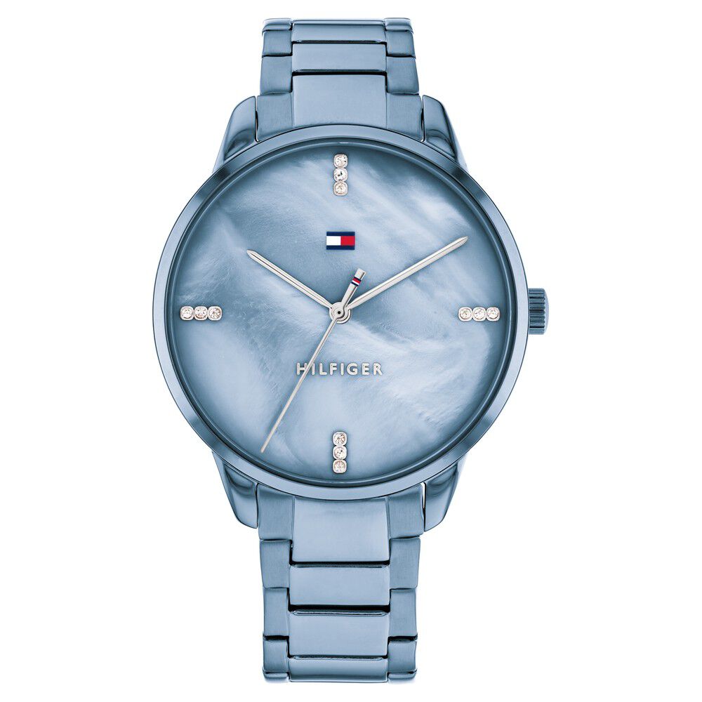 Tommy Hilfiger Quartz Analog Blue Dial Stainless Steel Strap Watch for Women NETH1782547