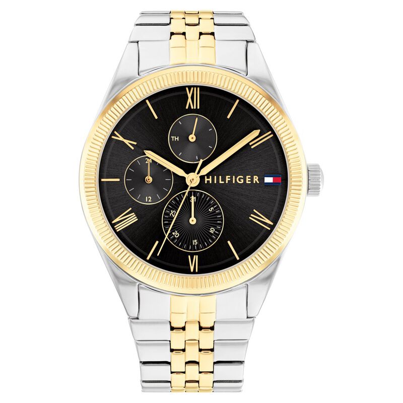 Tommy Hilfiger Quartz Analog With Date Black Dial Stainless Steel Strap Watch For Women