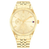 Tommy Hilfiger Quartz Analog With Date Champagne Dial Stainless Steel Strap Watch For Women