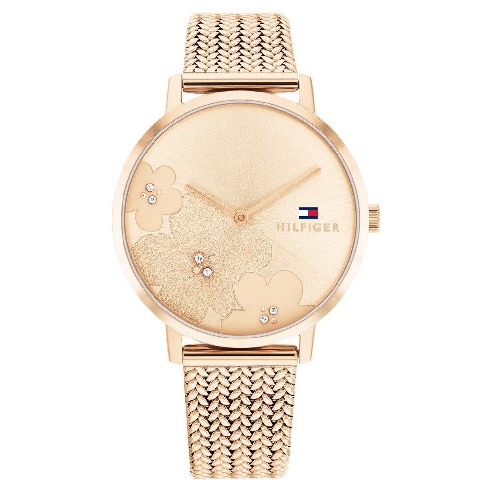 Tommy Hilfiger Quartz Analog Rose Gold Dial Stainless Steel Strap Watch for Women TH1782603