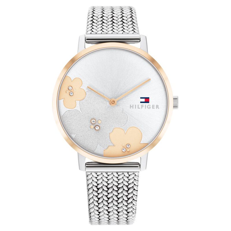 Tommy Hilfiger Quartz Multifunction Silver Dial Stainless Steel Strap Watch For Women