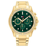 Tommy Hilfiger Quartz Multifunction Green Dial Metal Strap Watch for Women TH1782614