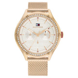 Tommy Hilfiger Quartz Multifunction Grey Dial Stainless Steel Strap Watch For Women