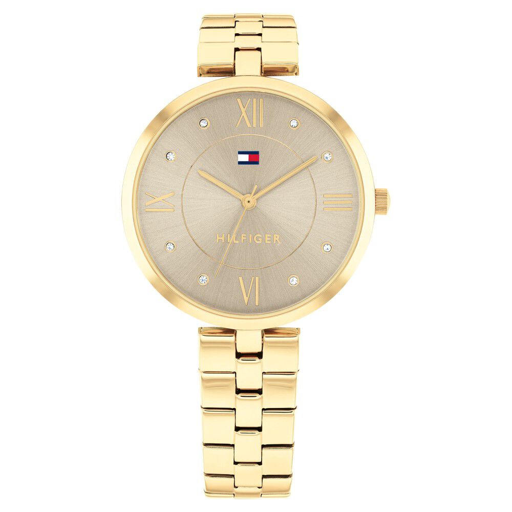 Tommy Hilfiger Quartz Analog Grey Stainless Steel Strap for Women TH1782685