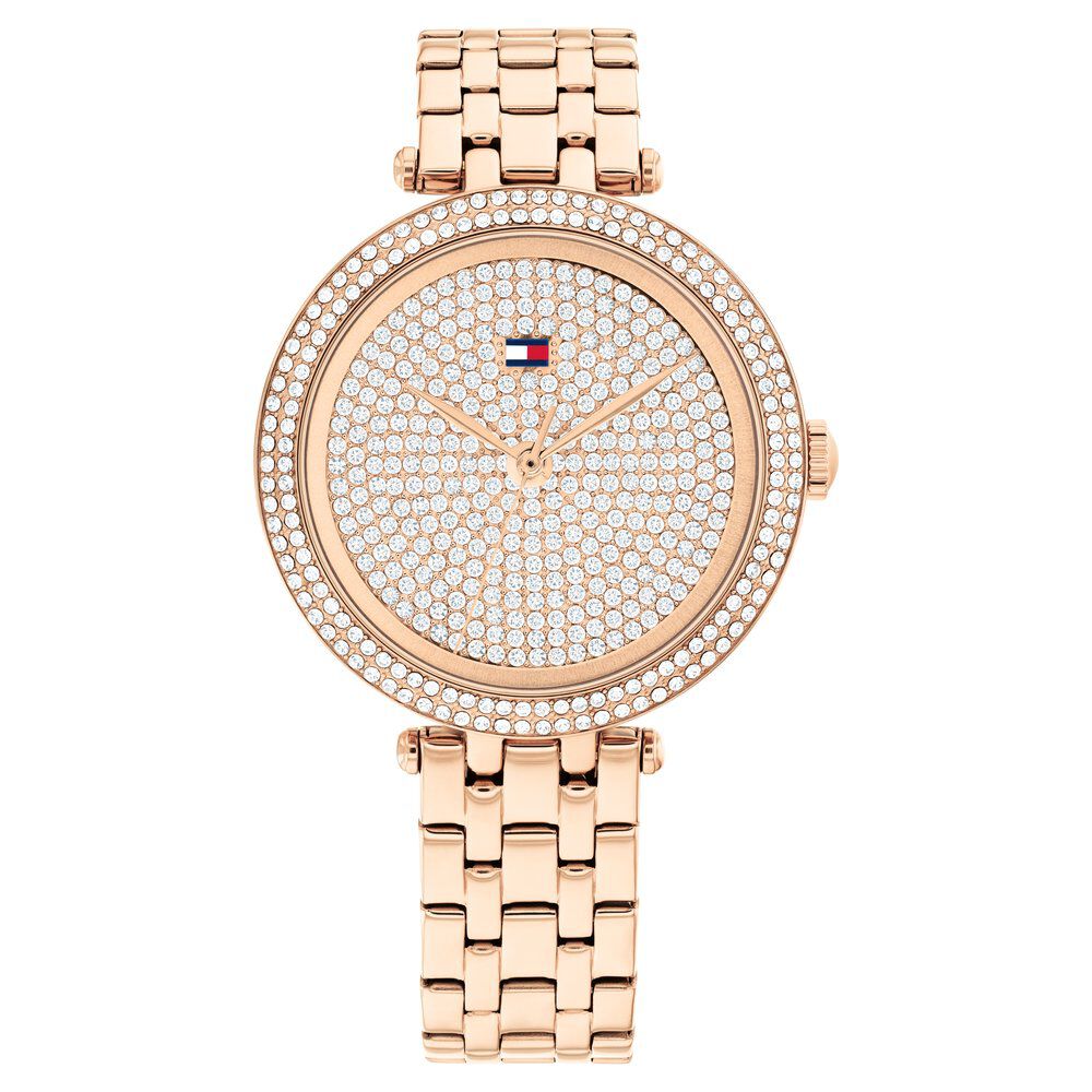 Tommy Hilfiger Analog Rose Gold Dial Rose Gold Color Stainless Steel Strap Watch For Women TH1782761